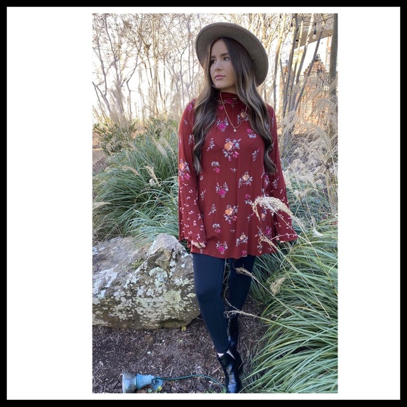 FREE PEOPLE BOHO FLOWY FLORAL MINI BOHEMIAN PRINT TUNIC DRESS A2C - Picture 14 of 16